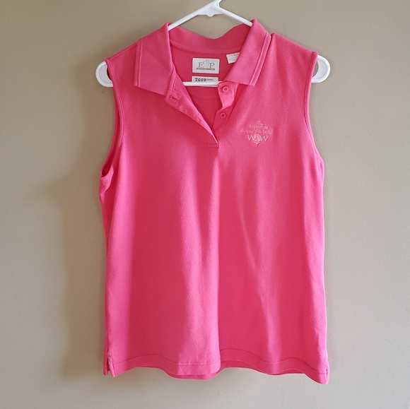 EP Pro Tops - Hot pink Whitefish Chain Golf Polo Tank